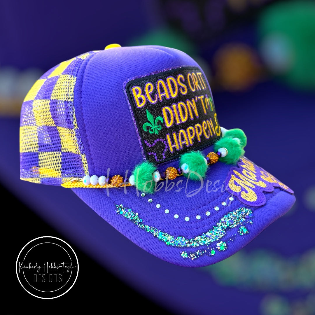 Beads Or It Didn’t Happen v2 Trucker Hat