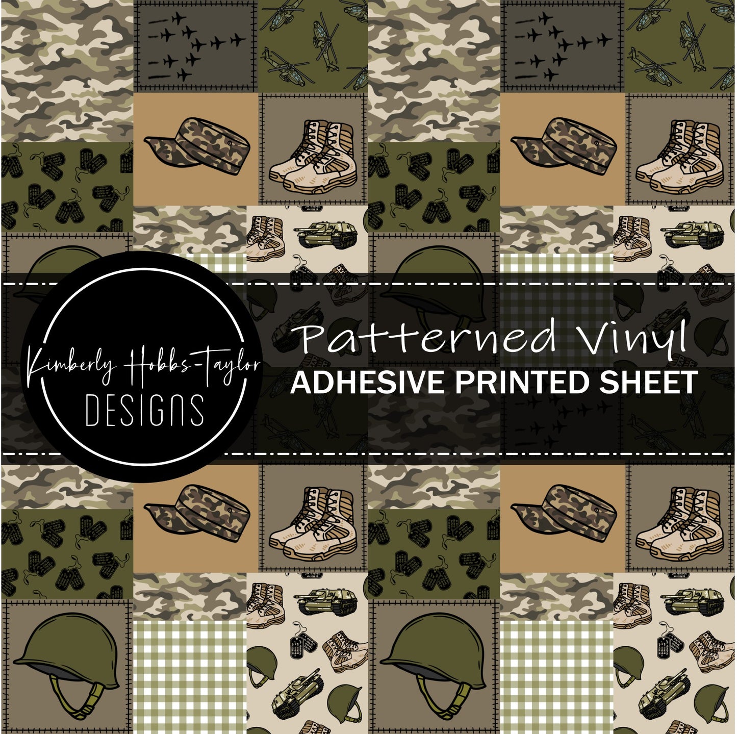 Military Patchwork vinyl