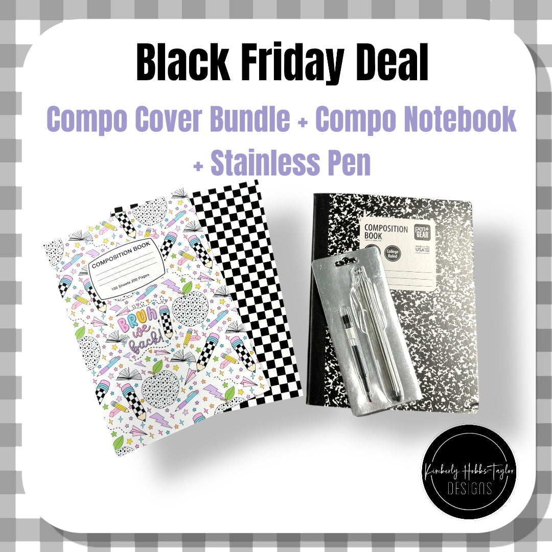 Notebook Compo Bruh We Back Compo Cover Bundle + Compo Notebook + Stainless Pen ...