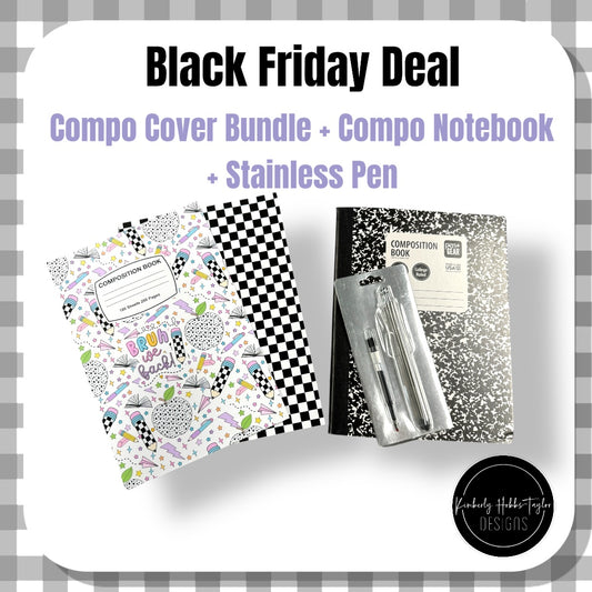 Bruh We Back Compo Cover Bundle + Compo Notebook + Stainless Pen