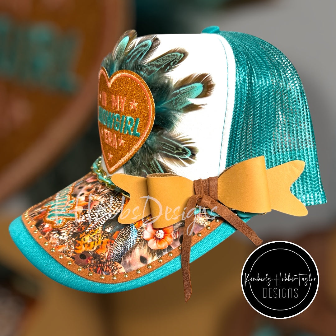 Fancy Feathered Trucker Hat