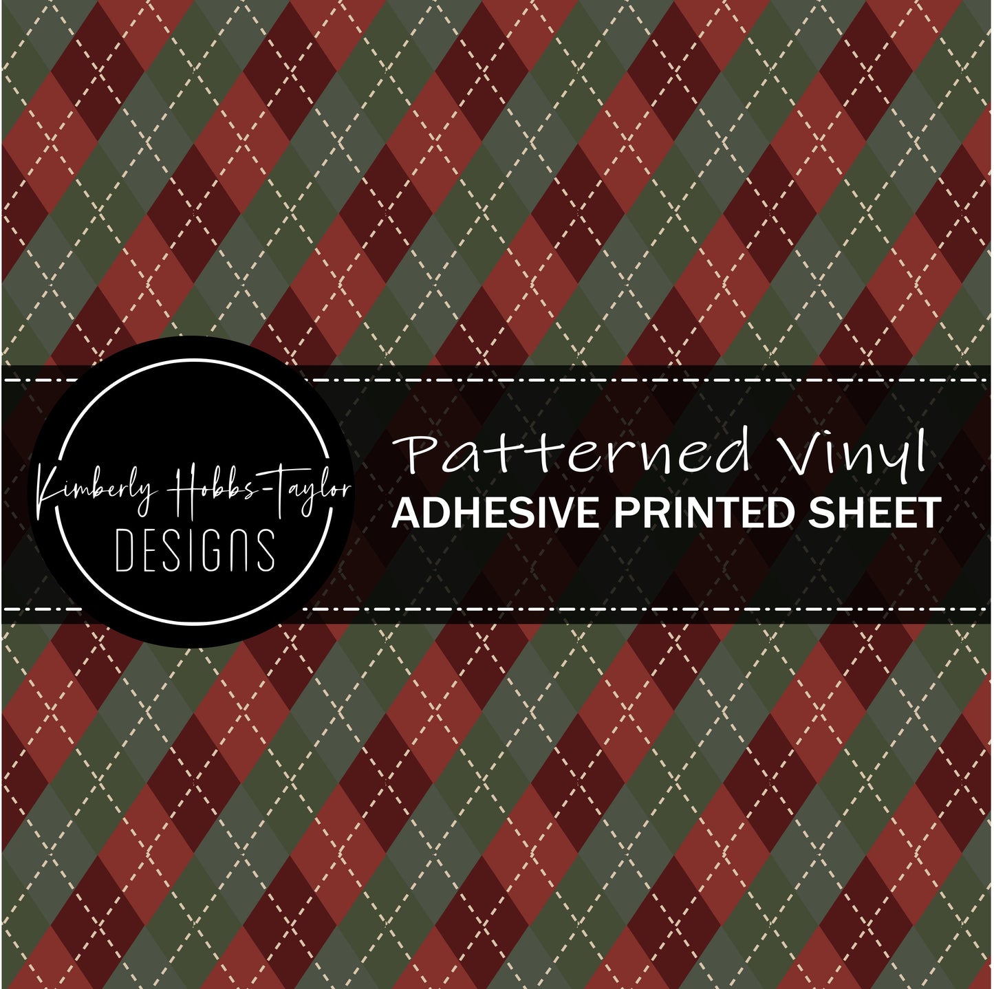 Christmas Rhombus Plaid vinyl