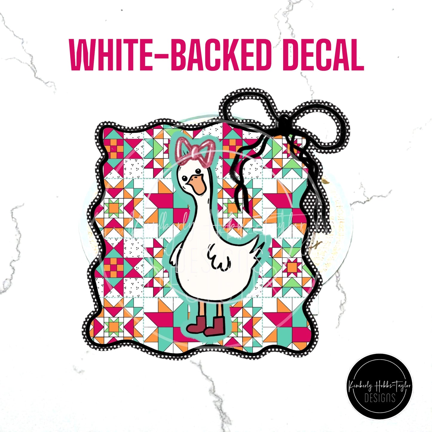 White-Backed Decal - Silly Goose