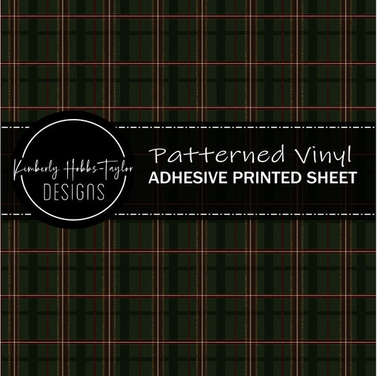 Green Tartan Plaid vinyl