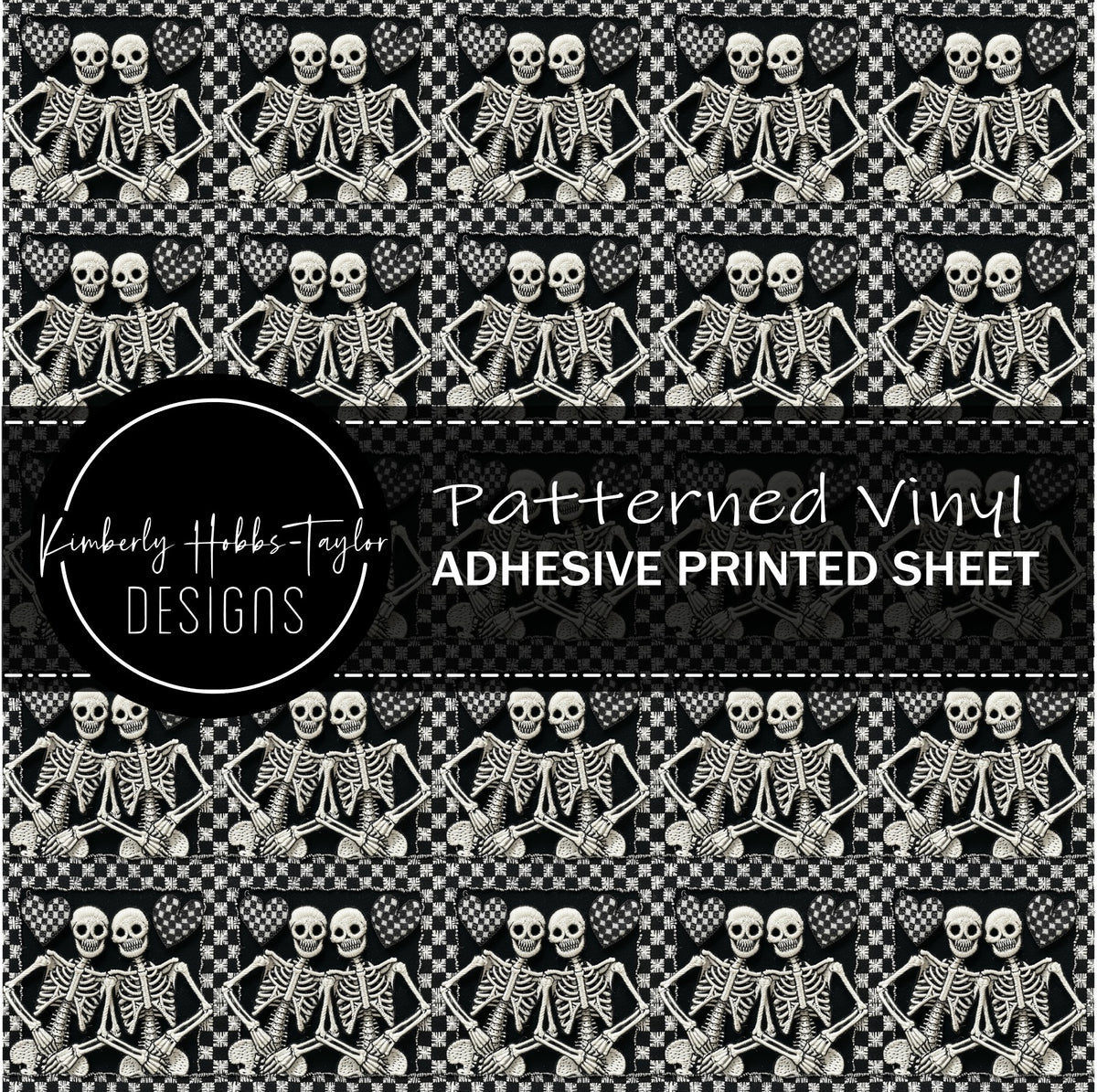 Heart Skellies - Adhesive Vinyl