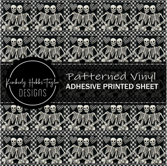 Heart Skellies - Adhesive Vinyl