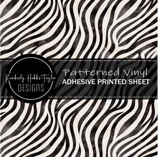Animal Print - Zebra B - Adhesive Vinyl