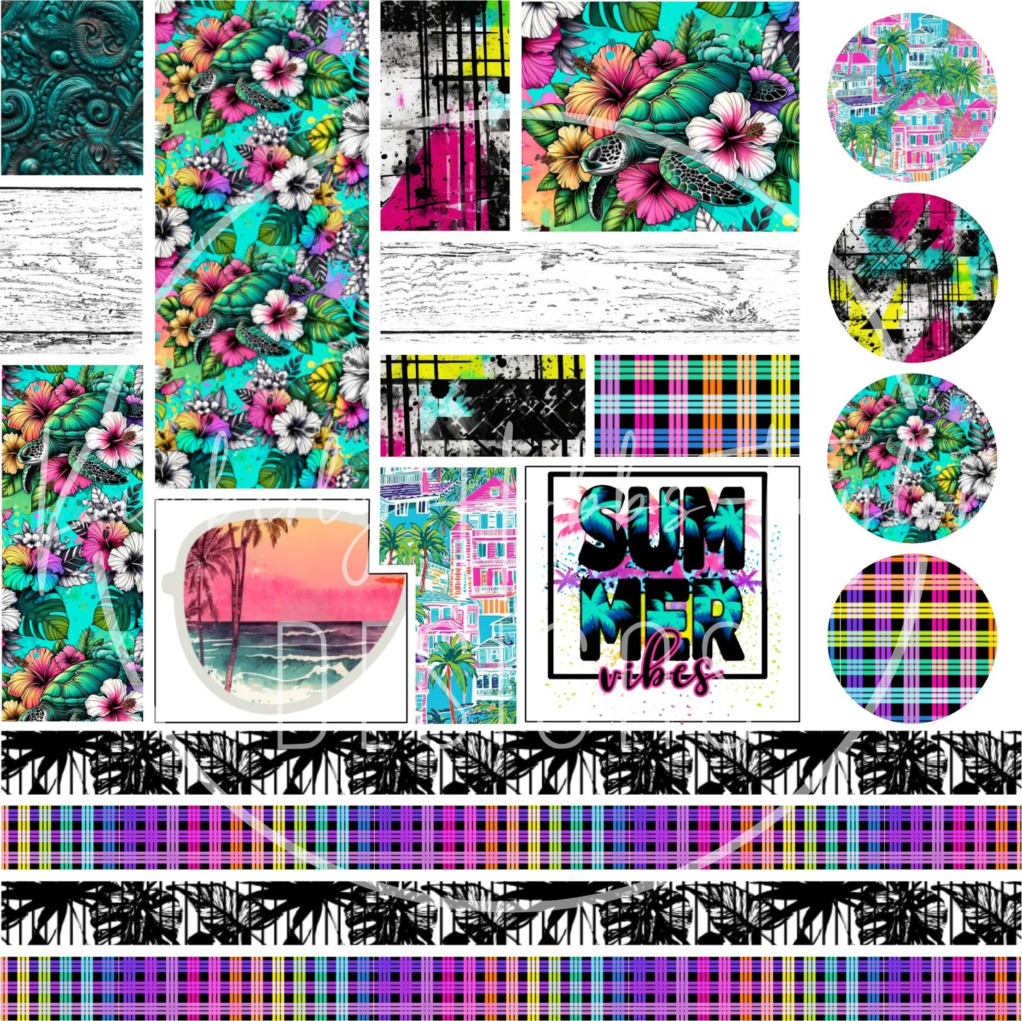 QUICK CUTS - Island Time Patchwork vinyl