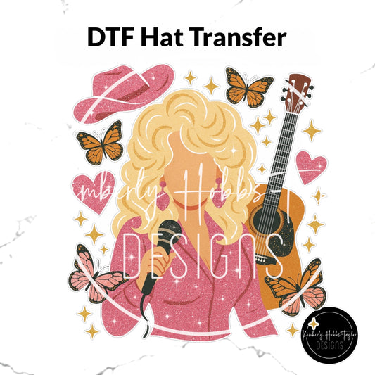 DTF Hat Transfer - Dolly Silhouette
