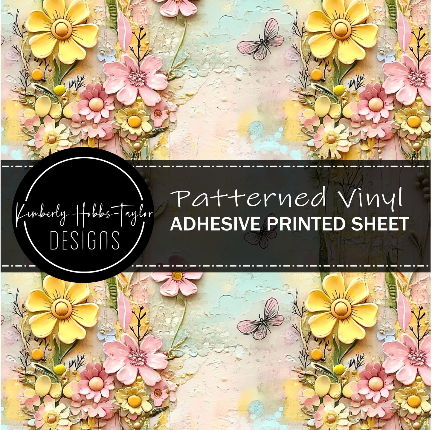 Layered Florals D vinyl