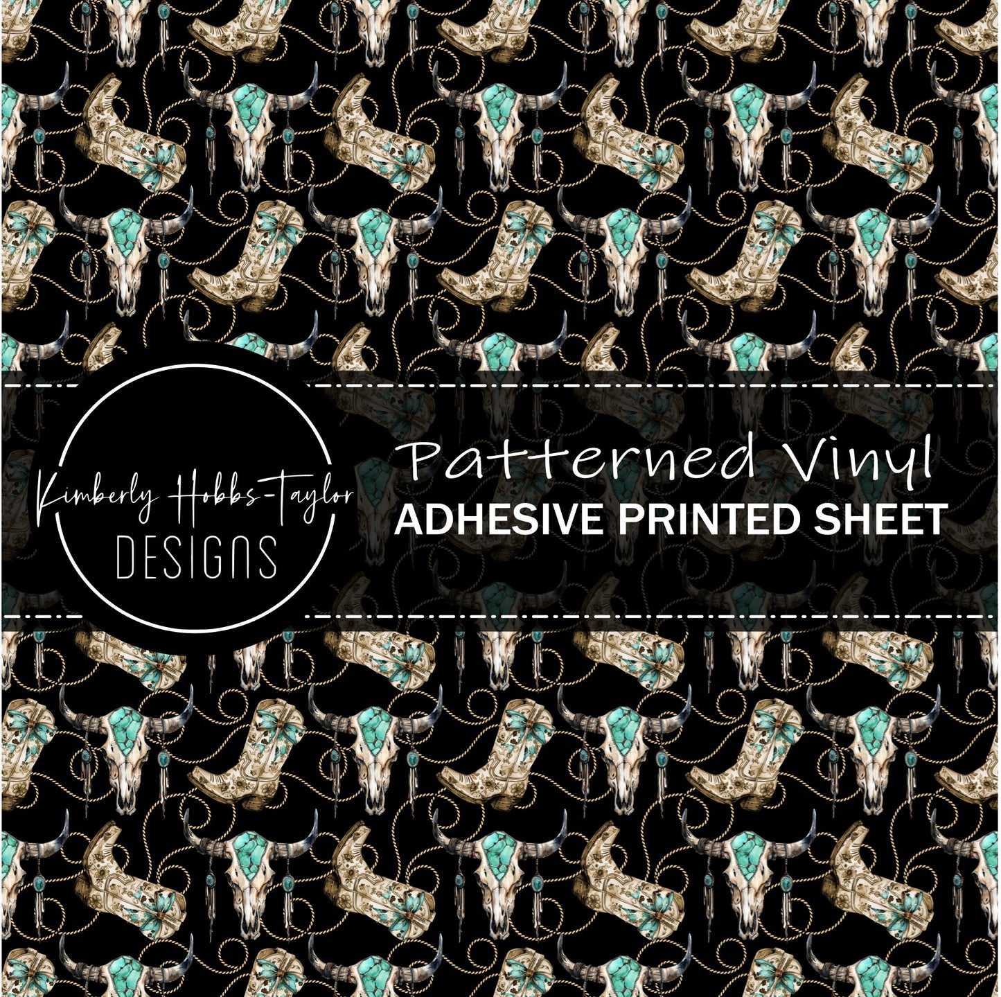 Teal Coquette Boots vinyl