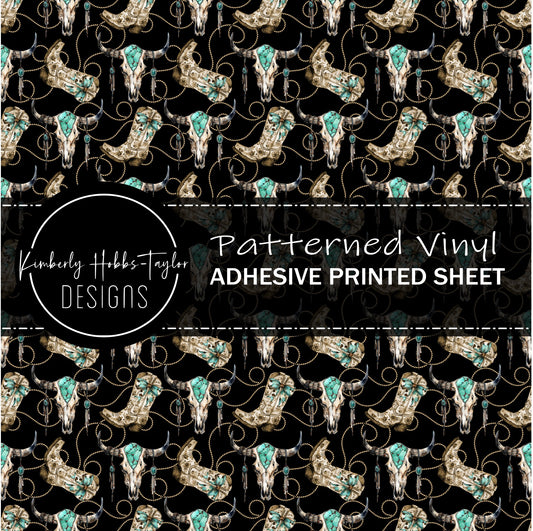 Teal Coquette Boots vinyl