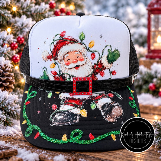 Santa with Christmas Lights - Trucker Hat