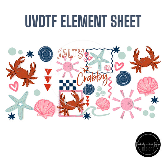 UVDTF Element Sheet - Feeling Crabby
