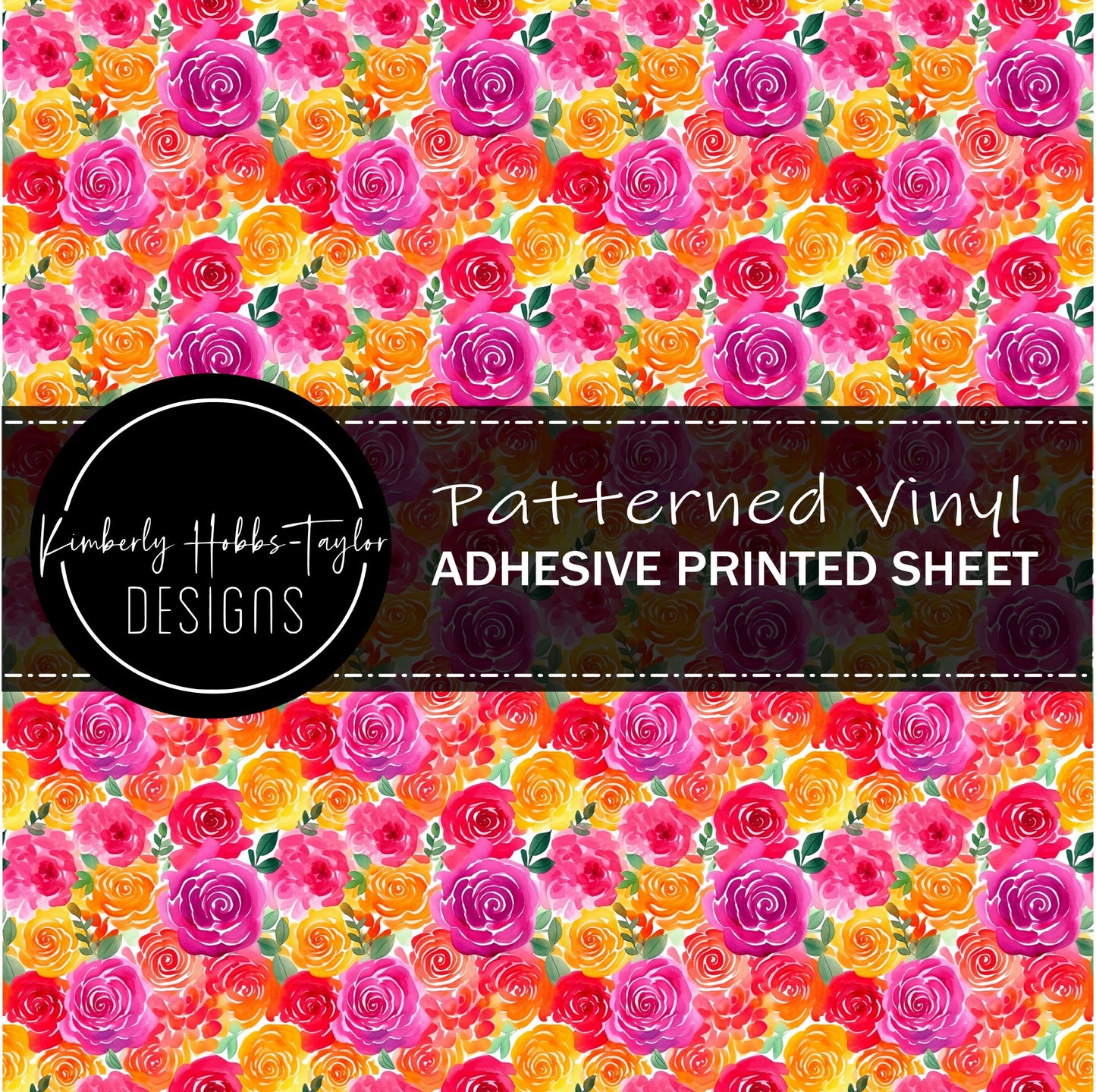 Bright Floral F vinyl