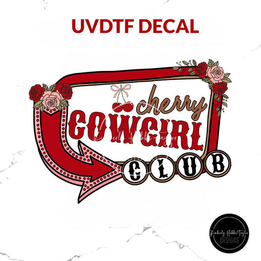 UVDTF Decal - Cherry Cowgirl Club