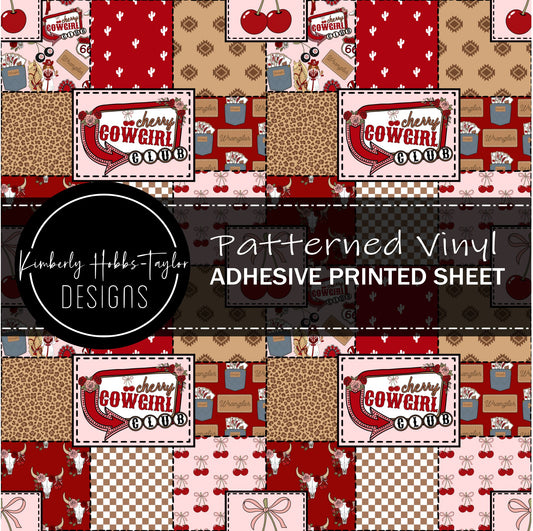 Cherry Cowgirl Patchwork vinyl