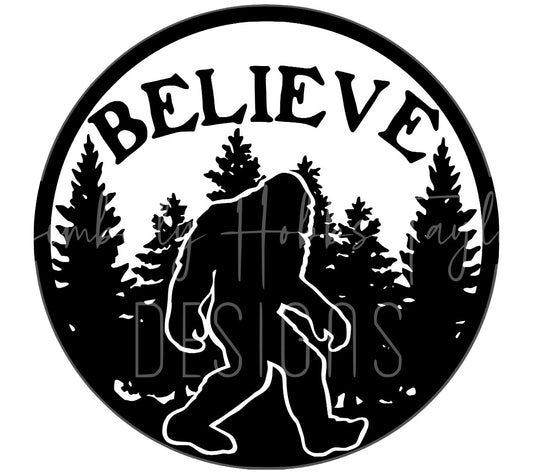 Bigfoot - Believe Squatch Decal