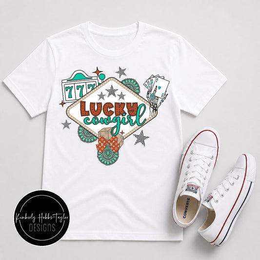 Finished Shirt - Vegas Cowgirl