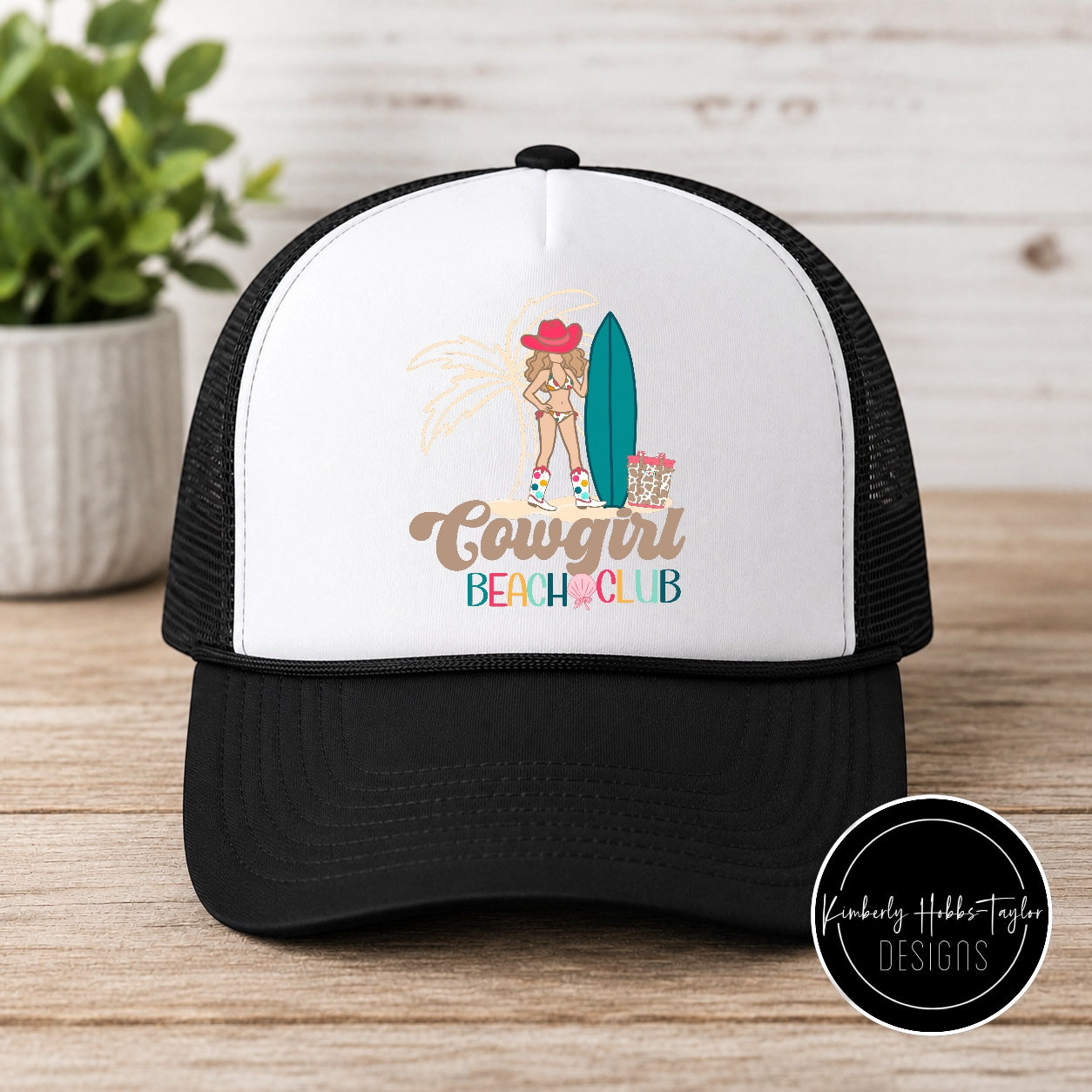 DTF Hat Transfer - Cowgirl Beach Club