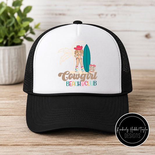 DTF Hat Transfer - Cowgirl Beach Club