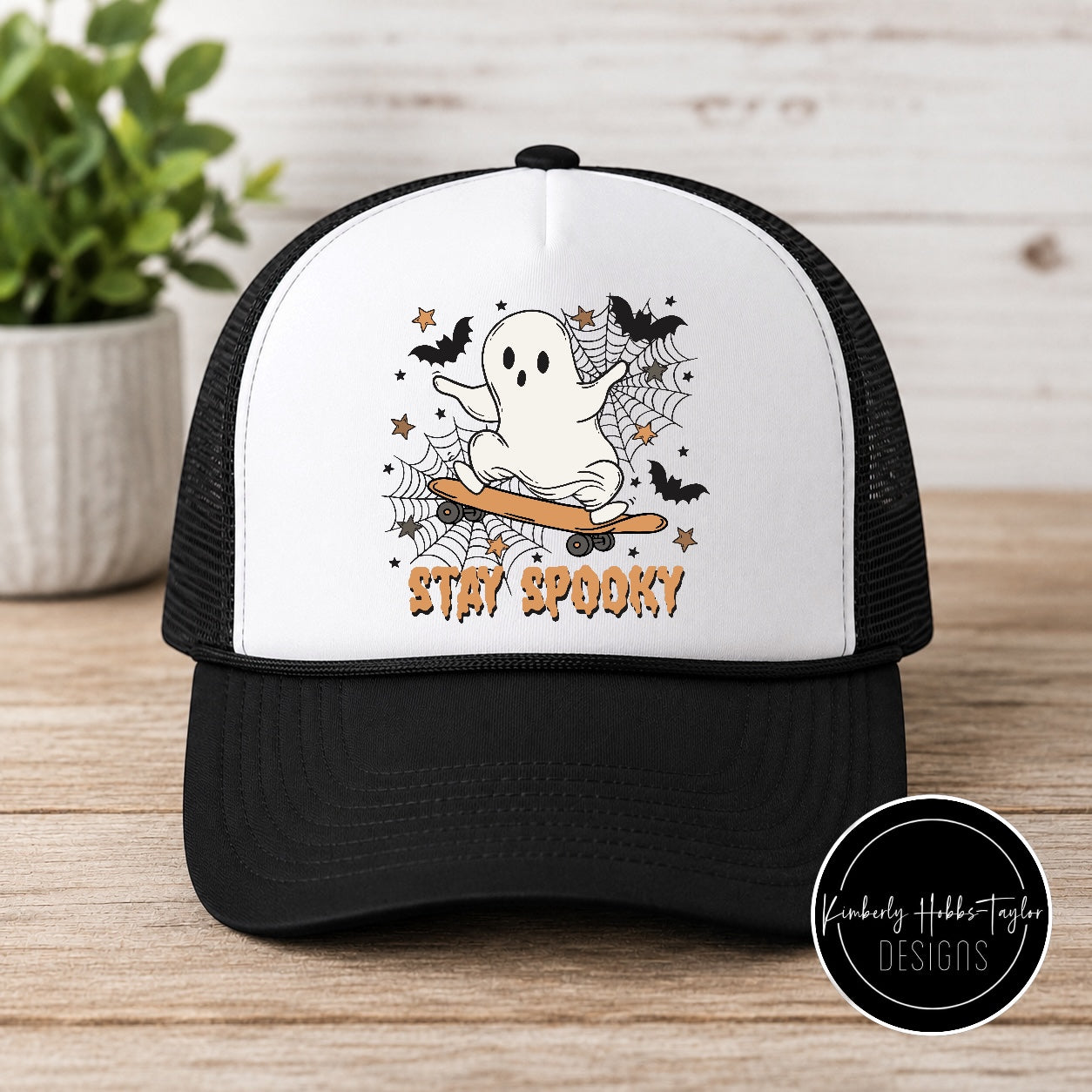 DTF Hat Transfer - Lets Boo-gie Stay Spooky