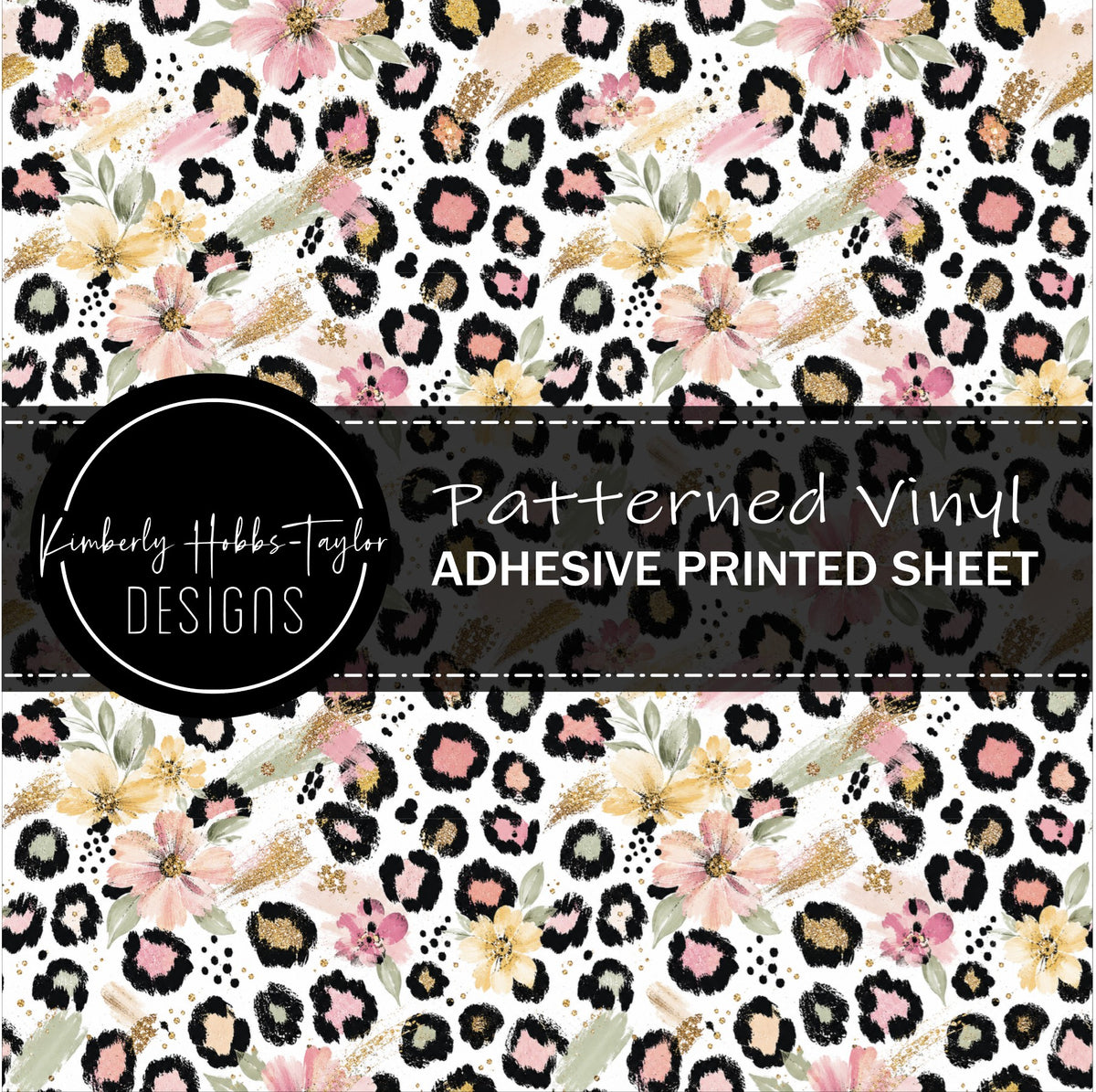 Boho Leopard Florals vinyl