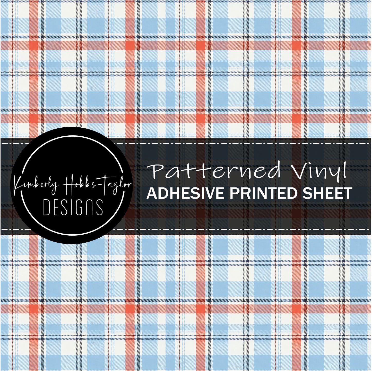 All These Flavors - Orange Blue Plaid vinyl