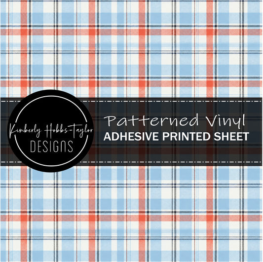 All These Flavors - Orange Blue Plaid vinyl