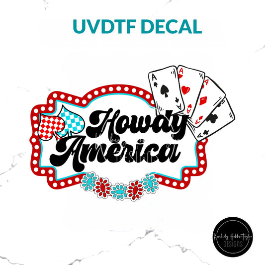 UVDTF Decal - Howdy America