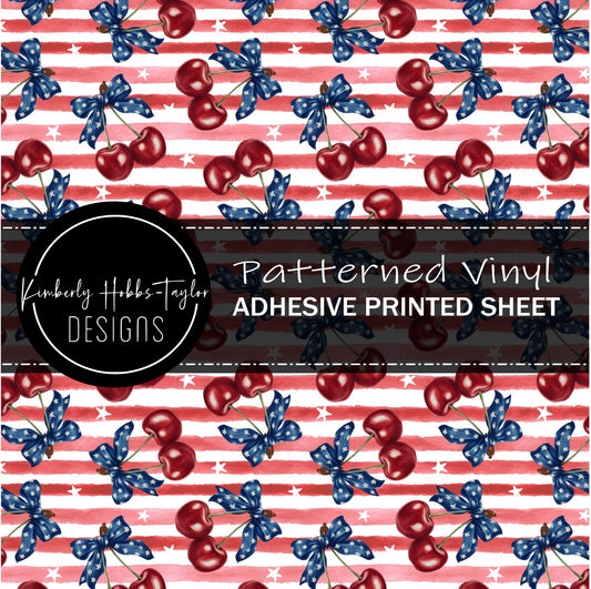 Americana Striped Cherries vinyl