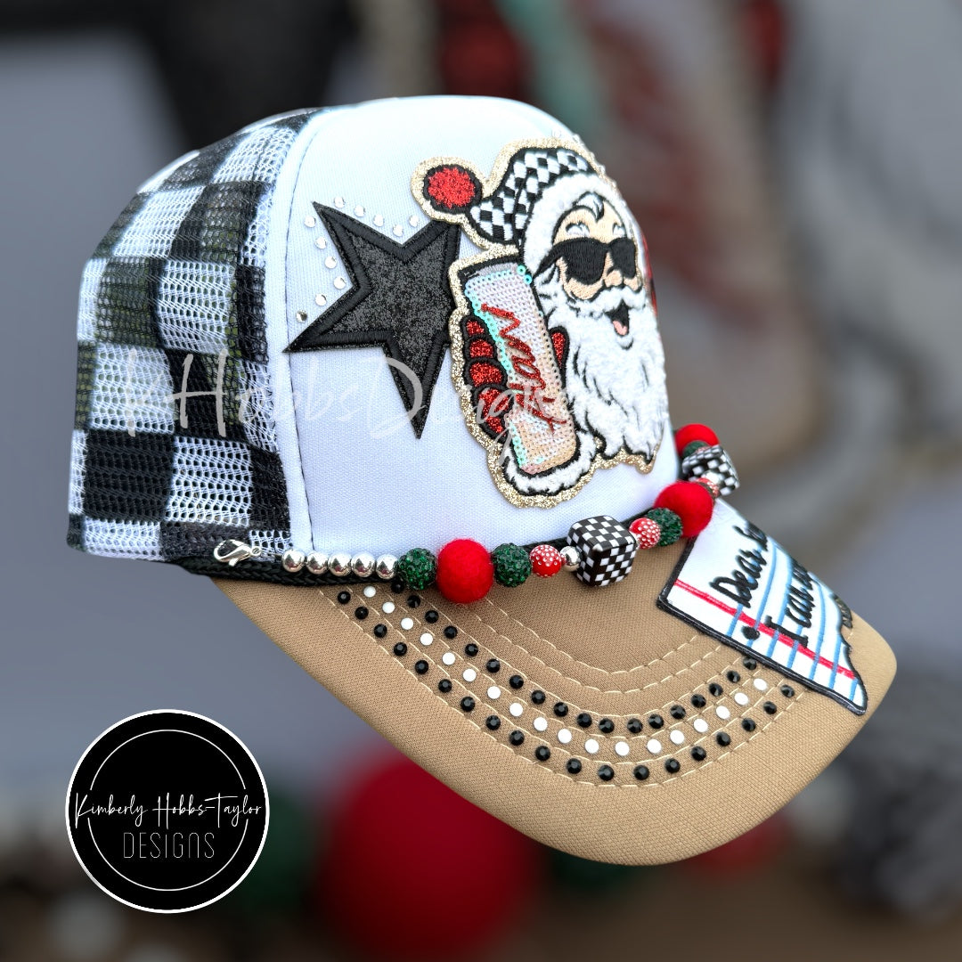 Preppy Santa Christmas Trucker Hat