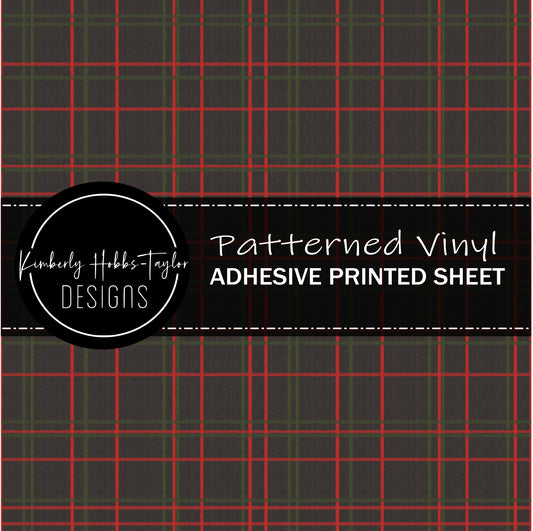 Christmas Tartan Plaid - Adhesive Vinyl