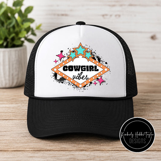 DTF Hat Transfer - Cowgirl Vibes