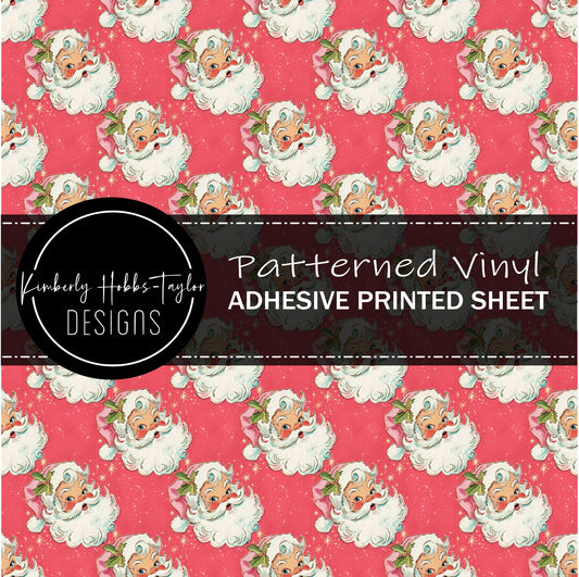 Vintage Pink Santas vinyl