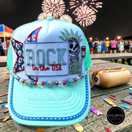 Rock In The USA - Seafoam Trucker Hat