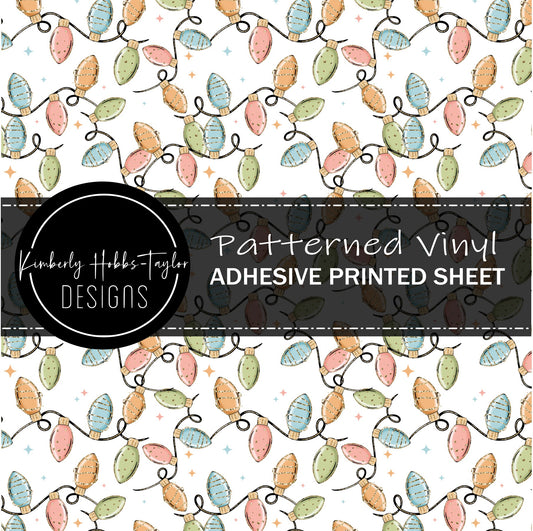 Merry and Bright Lights Pastel - Adhesive Vinyl