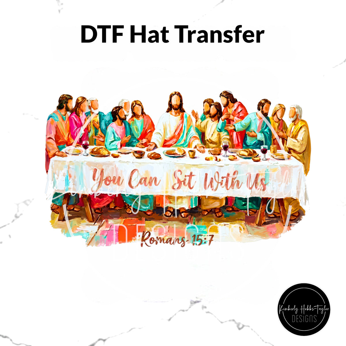 DTF Hat Transfer - You Can Sit With Us