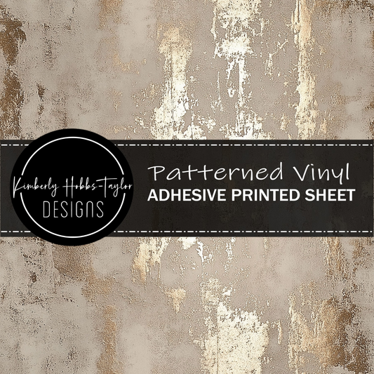 Distressed Gold Foil B vinyl