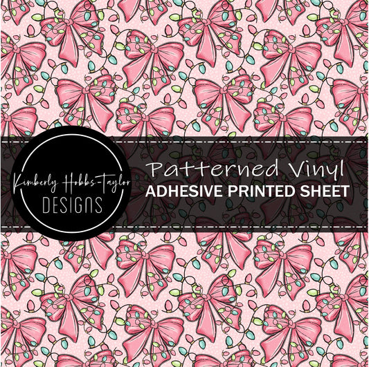 Pink Bows and Christmas Lights vinyl