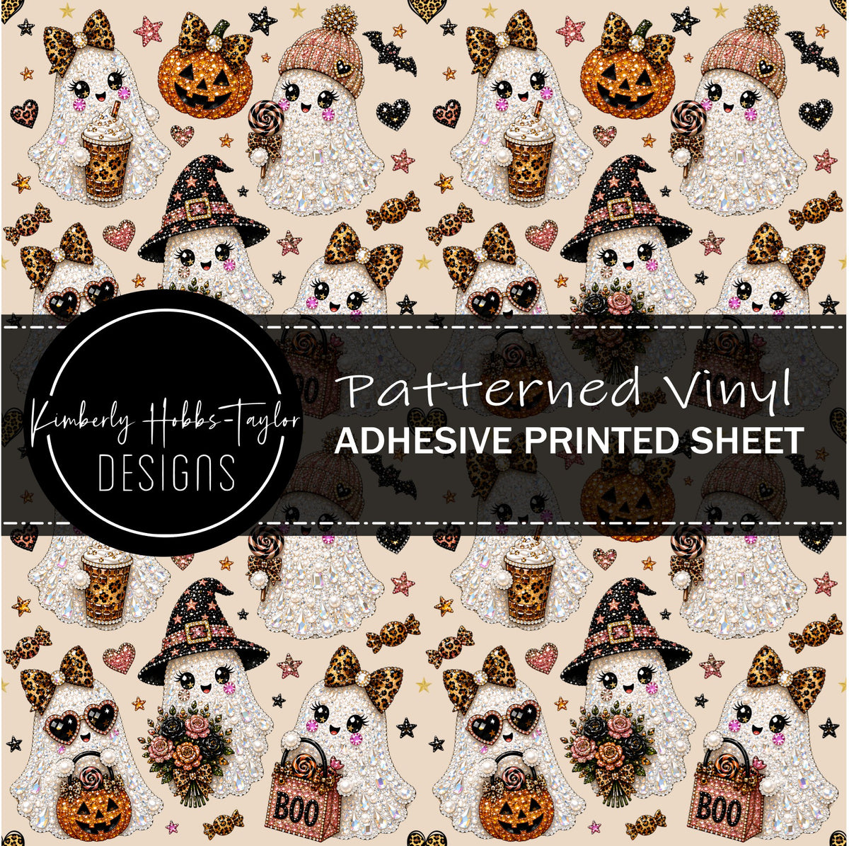 Bling Ghost Collage - Adhesive Vinyl