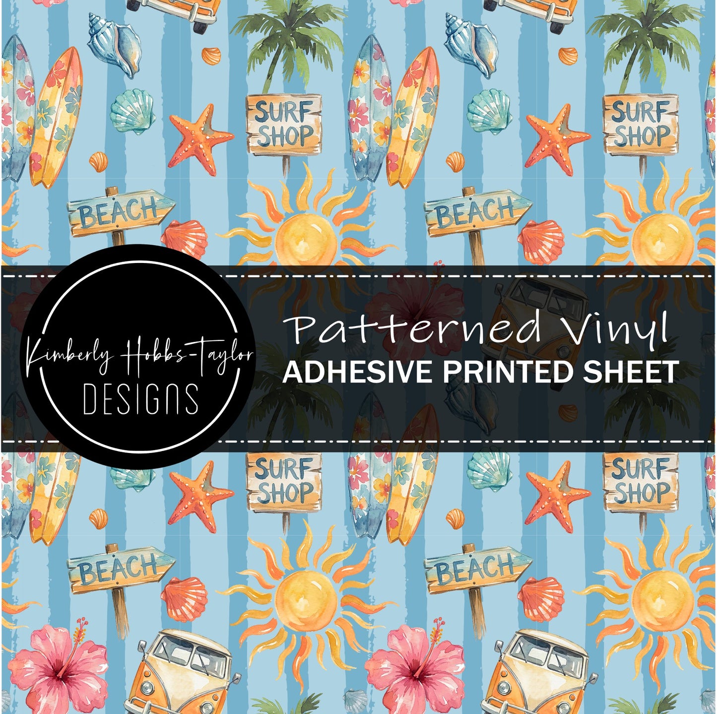 Surf Shop Collage vinyl