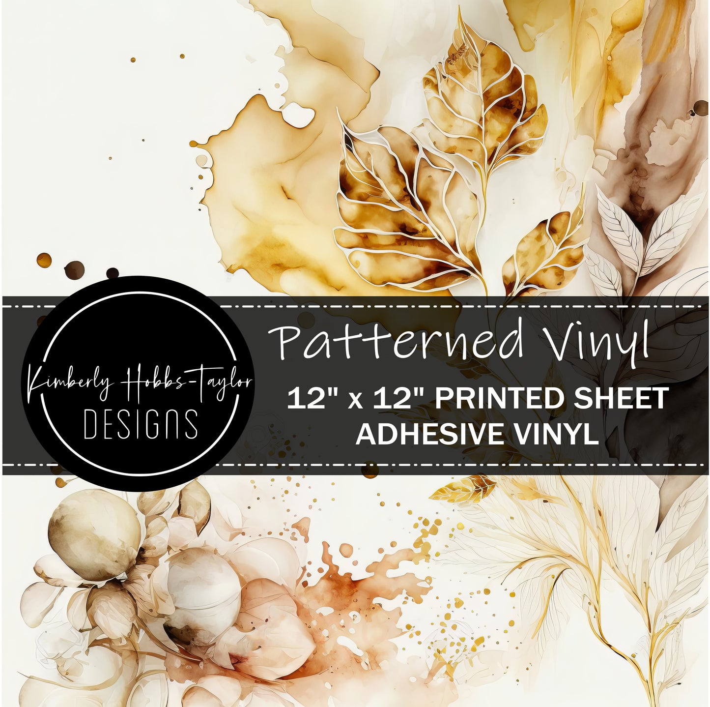 Abstract Floral D vinyl - Dixie Darlins Collection