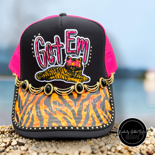 Get Em Tiger Trucker Hat
