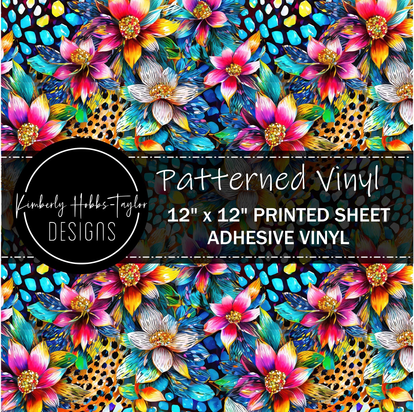 Abstract Floral K vinyl