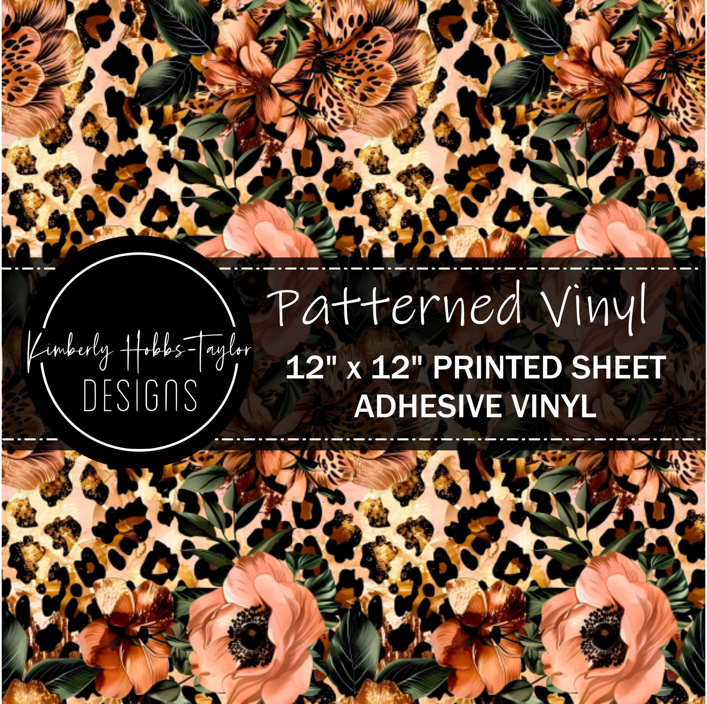 Floral Leopard Mashup C vinyl