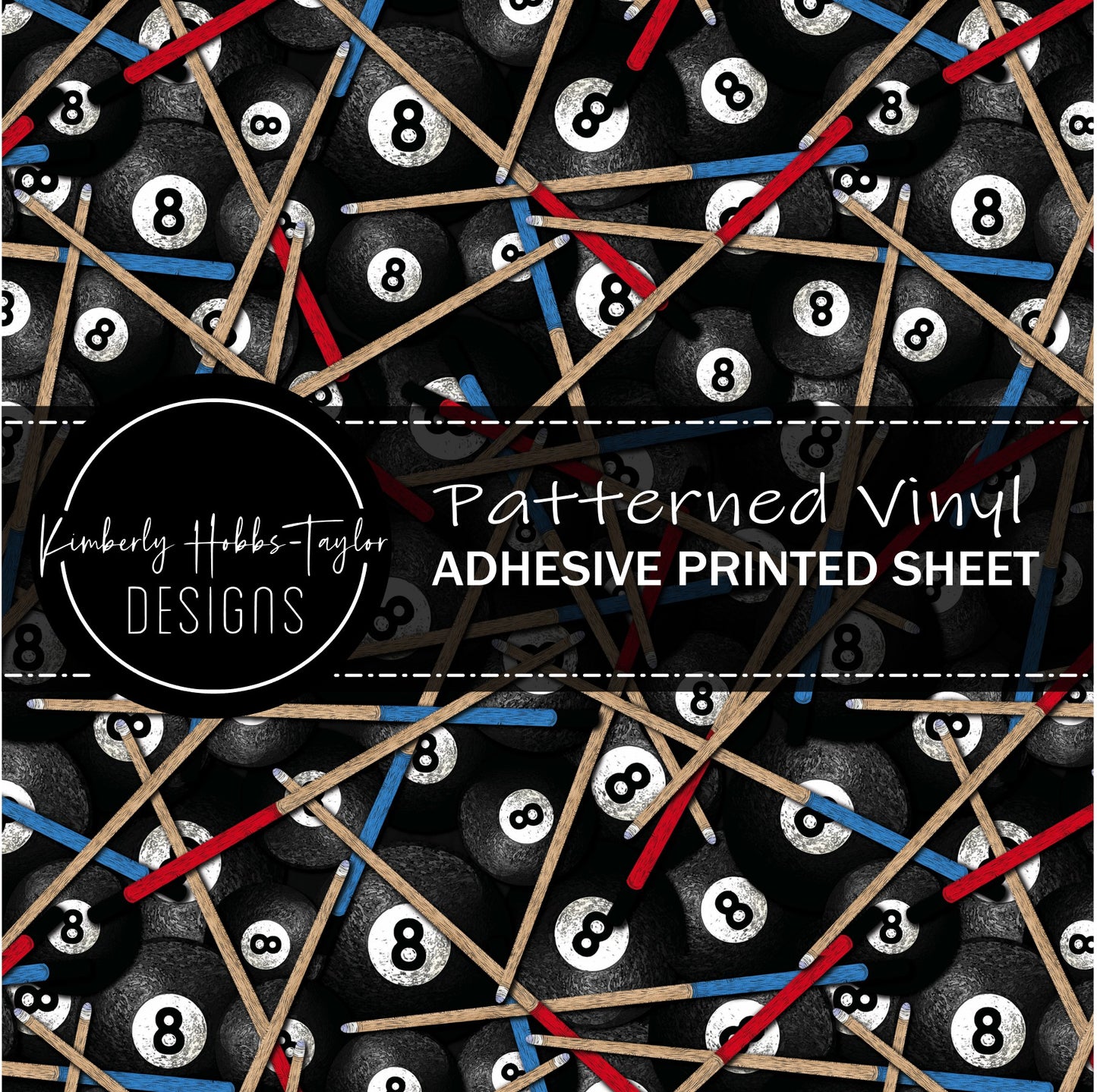 8 Balls and Sticks - Pool vinyl