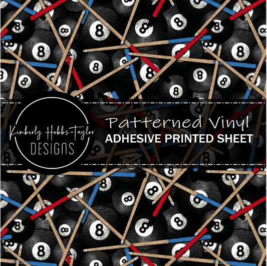 8 Balls and Sticks - Pool vinyl