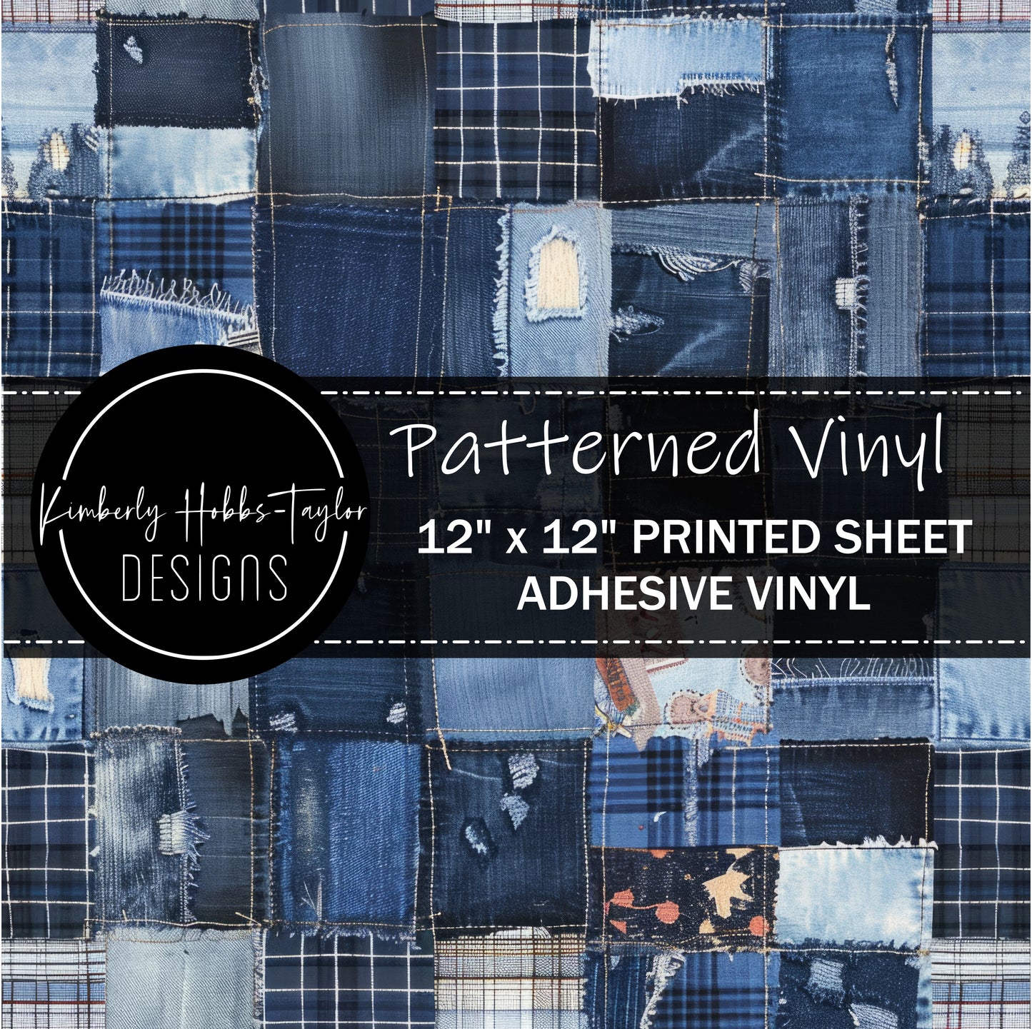 Denim Patchwork vinyl