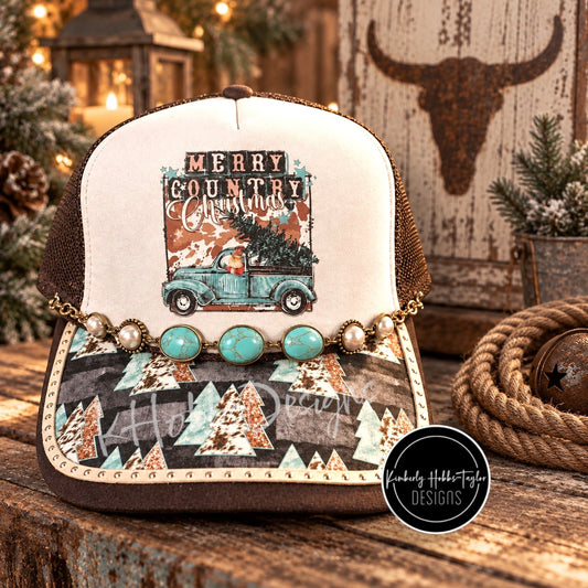 Merry Country Christmas - Trucker Hat